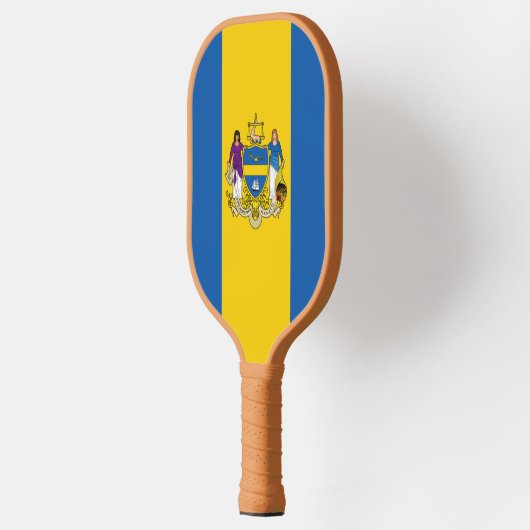 Raquette De Pickleball Drapeau/ Emblème de Philadelphie, PA (Gauche)