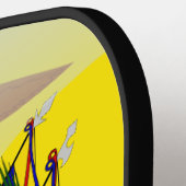 Raquette De Pickleball drapeau équatorien (Détail gauche)