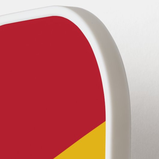 Raquette De Pickleball Drapeau espagnol Monogramme personnalisé (Détail gauche)