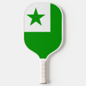 Raquette De Pickleball Drapeau espéranto (Recto)
