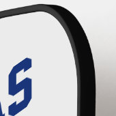 Raquette De Pickleball Drapeau floral texan Austin Dallas Bluebonnets (Détail gauche)