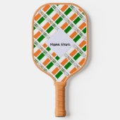 Raquette De Pickleball Drapeau irlandais avec votre nom (Recto)