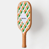Raquette De Pickleball Drapeau irlandais avec votre nom (Gauche)