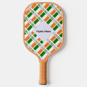 Raquette De Pickleball Drapeau irlandais avec votre nom (Verso)