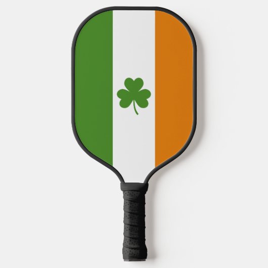 Raquette De Pickleball Drapeau irlandais de la Saint Patrick avec Shamroc (Recto)