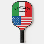Raquette De Pickleball Drapeau italien Américain (Recto)