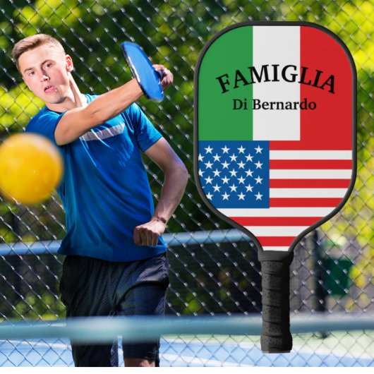 Raquette De Pickleball Drapeau italien Américain