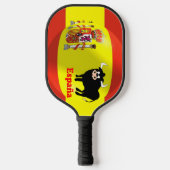 Raquette De Pickleball Drapeau noir (Recto)