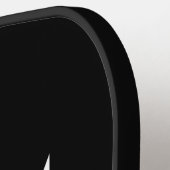 Raquette De Pickleball Drapeau noir de Porto Rico (Détail gauche)