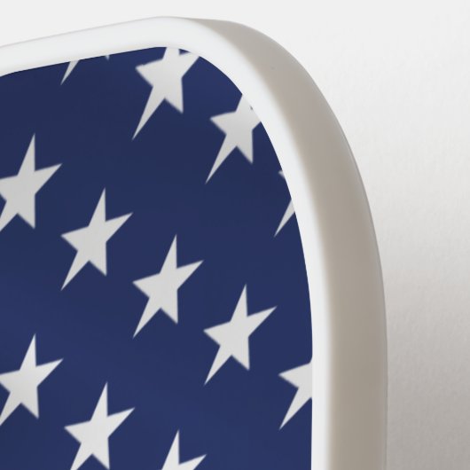 Raquette De Pickleball Drapeau Patriotic Stars and Stripes USA (Détail gauche)