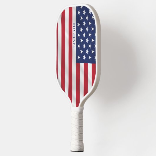 Raquette De Pickleball Drapeau Patriotic Stars and Stripes USA (Gauche)
