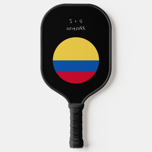 Raquette De Pickleball Drapeau personnalisé Colombie (Recto)