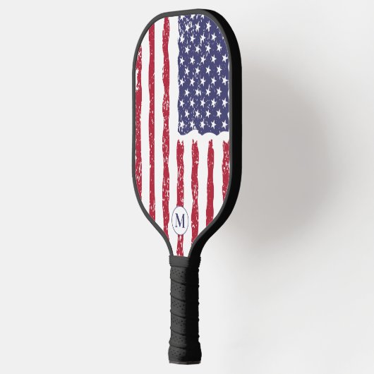 Raquette De Pickleball Drapeau rustique américain (Gauche)