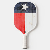 Raquette De Pickleball Drapeau rustique Texas Personnalisé Pickleball Pad (Verso)