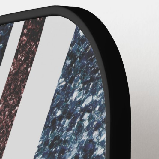 Raquette De Pickleball Drapeau Rustique UK rouge bleu étincelants parties (Détail gauche)