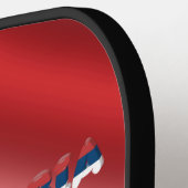 Raquette De Pickleball Drapeau serbe (Détail gauche)