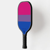 Raquette De Pickleball Drapeau SlipperyJoe's Bisexual Pride lavande-rose (Gauche)