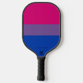 Raquette De Pickleball Drapeau SlipperyJoe's Bisexual Pride lavande-rose (Verso)