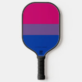 Raquette De Pickleball Drapeau SlipperyJoe's Bisexual Pride lavande-rose (Recto)