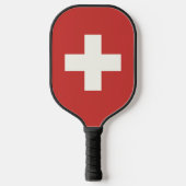 Raquette De Pickleball Drapeau suisse (Recto)