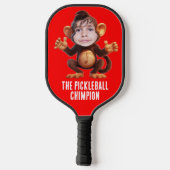 Raquette De Pickleball Drôle AJOUTEZ VOTRE Champion de jeu de visage Sing (Verso)
