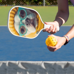 Raquette De Pickleball Drôle chien photo élégant moderne