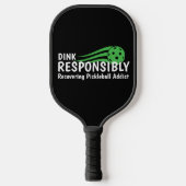 Raquette De Pickleball Drôle de récupération de l'addict de Pickleball (Recto)