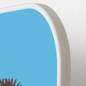 Raquette De Pickleball Drôle dessin animé de boeuf musqué (Détail gauche)