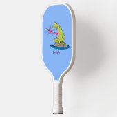 Raquette De Pickleball Drôle dessin animé de grenouille et mouche (Gauche)