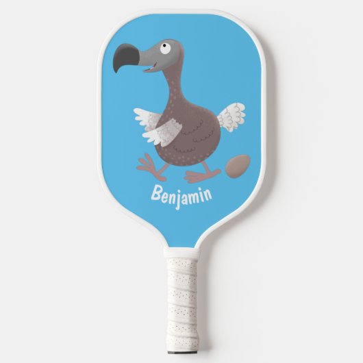 Raquette De Pickleball Drôle dessin animé d'oiseau de dodo (Recto)