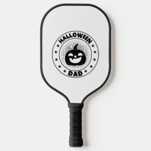 Raquette De Pickleball Drôle Halloween papa Halloween Citrouille