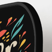 Raquette De Pickleball Drôle je préférerais jouer Pickleball Abstrait (Détail gauche)