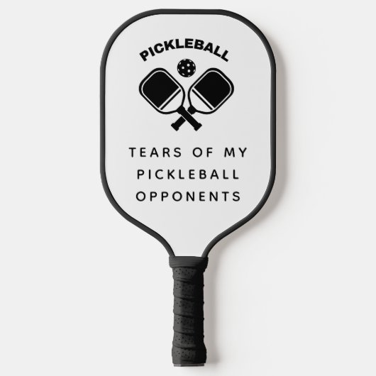 Raquette De Pickleball Drôle larmes de mes adversaires de la typographie  (Recto)