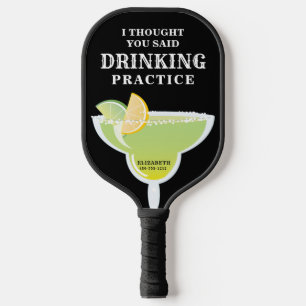 Raquette De Pickleball Drôle Margarita Personnalisée Boire