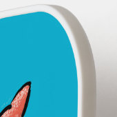 Raquette De Pickleball Drôle mignon caricature pourpre crabe ermite (Détail gauche)