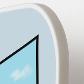 Raquette De Pickleball Drôle pélican de pêche (Détail gauche)