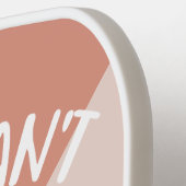 Raquette De Pickleball Drôle Restez Hors De La Cuisine (Détail gauche)