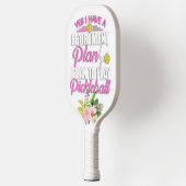 Raquette De Pickleball Drôle Retraite Florale Rose pour elle (Gauche)