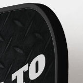 Raquette De Pickleball Drôle Smack Talk Bust Your Balls Jeu (Détail gauche)