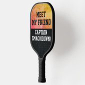 Raquette De Pickleball Drôle Smack Talk Smackdown Capitaine Citation (Gauche)