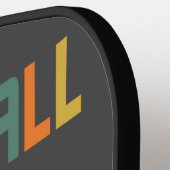 Raquette De Pickleball Drôle T-rex Dinosaur Jouer Pickleball Art (Détail gauche)