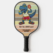 Raquette De Pickleball Drôle Tyrannosaurus Rex Retro Saur Loser Custom (Verso)