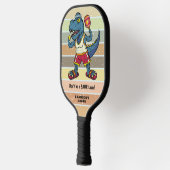 Raquette De Pickleball Drôle Tyrannosaurus Rex Retro Saur Loser Custom (Gauche)