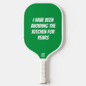 Raquette de Pickleball Drôle Verte Pas Dans La Cui (Recto)