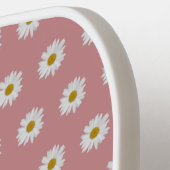 Raquette De Pickleball Dusty Rose Bohemian Daisy Motif (Détail gauche)