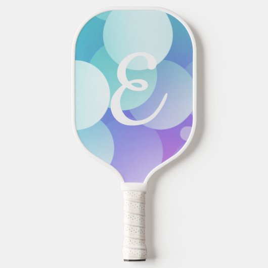 Raquette De Pickleball E Nom Pickleball Paddle Purple Blue Bubble Moderne (Recto)