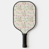 Raquette De Pickleball Easter Bunny with Eggs Spring Pastel Pattern (1) (Recto)
