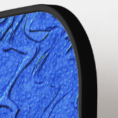 RAQUETTE DE PICKLEBALL EAU DE FLUX BLEU (Détail gauche)