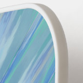 Raquette De Pickleball Eau de la mer Floral Motif Abstrait (Détail gauche)