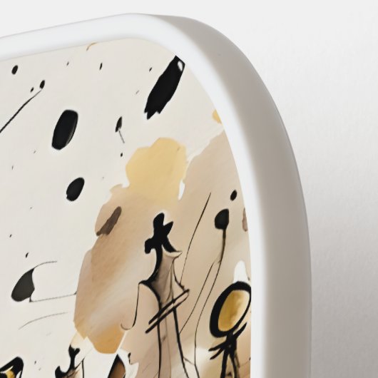 Raquette De Pickleball Échecs (Détail gauche)